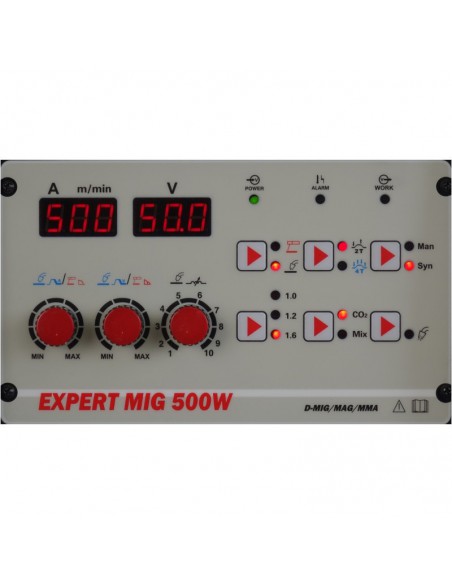  Półautomat spawalniczy 500W EXPERT MIG  z podajnikiem  LCD MIG/MMA/TIG