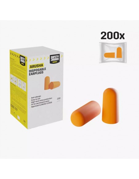  ZATYCZKI STOPERY WKŁADKI PRZECIWHAŁASOWE DO USZU ARUSHA (200szt.)