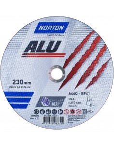 Tarcza do aluminium Norton 230x1,9x22.2mm