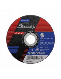 Tarcza do cięcia stali 125x3,0x22,23 Norton Saint-Gobain