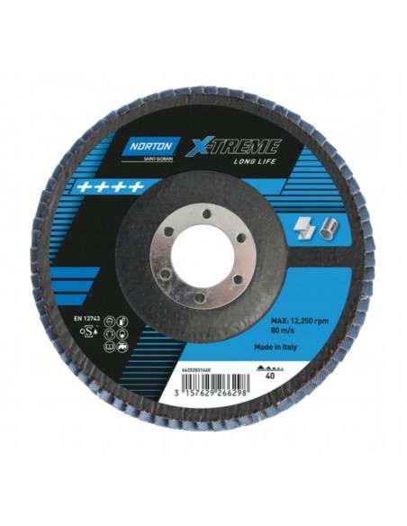  NORTON X-TREME R828 P60 TARCZA ŚCIERNA T29 LAMELKA 125mm x 22,23mm