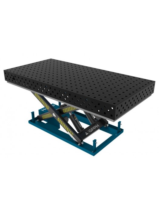 Stół Spawalniczy PRO 2400x1200 mm z hydraulicznym systemem podnoszenia PRO Φ28 100x100mm