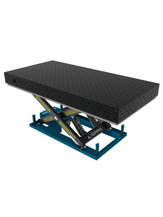 Stół Spawalniczy PRO 2400x1200 mm z hydraulicznym systemem podnoszenia PRO Φ16 100x100mm