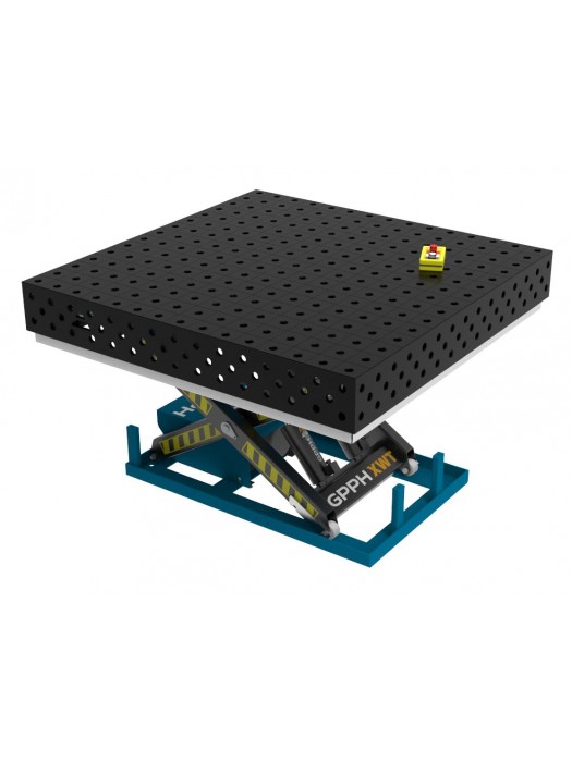 Stół Spawalniczy PRO 1500x1480 mm z hydraulicznym systemem podnoszenia PRO Φ28 100x100mm