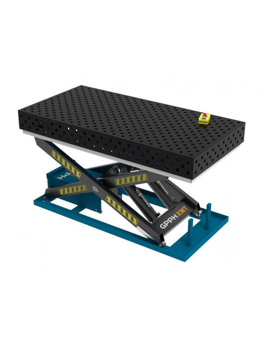 Stół Spawalniczy PLUS 2000x1000 mm z hydraulicznym systemem podnoszenia PLUS Φ28 DIAGONALNA