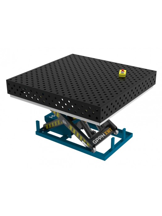 Stół Spawalniczy PLUS 1500x1480 mm z hydraulicznym systemem podnoszenia PLUS Φ28 DIAGONALNA
