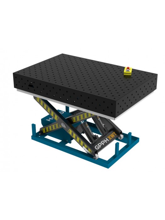 Stół Spawalniczy PLUS 1500x1000 mm z hydraulicznym systemem podnoszenia PLUS Φ16 DIAGONALNA