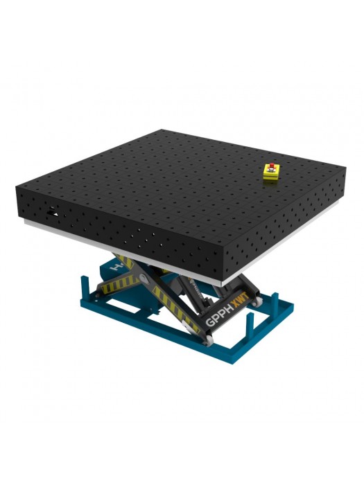 Stół Spawalniczy ECO 1500x1480 mm z hydraulicznym systemem podnoszenia ECO Φ16 100x100mm