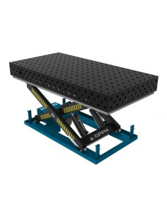Stół Spawalniczy EXPERT 2000x1000 mm z hydraulicznym systemem podnoszenia EXPERT Φ28 100x100mm