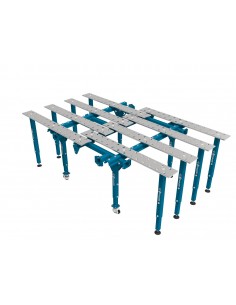 Modułowy stół spawalniczy pojedynczy rozkładany 2670x1600 mm Φ28 100x100mm