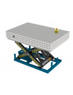Stół Spawalniczy PLUS INOX 1500x1000 mm z hydraulicznym systemem podnoszenia PLUS INOX Φ16 50x50mm