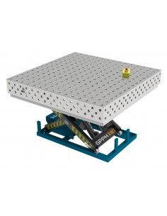 Stół Spawalniczy PLUS INOX 1500x1480 mm z hydraulicznym systemem podnoszenia PLUS INOX Φ28 100x100mm
