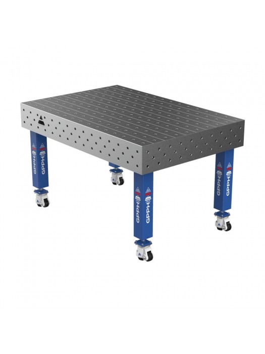 Stół Spawalniczy PRO 15mm - 1500x1000mm Φ16 100x100mm Na kołach