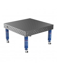 Stół Spawalniczy PRO 15mm - 1500x1480mm Φ28 100x100mm Na kołach