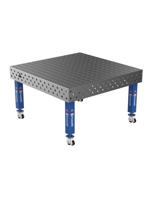 Stół Spawalniczy PRO 15mm - 1500x1480mm Φ28 100x100mm Na kołach