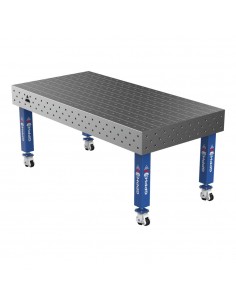 Stół Spawalniczy PRO 15mm - 2000x1000mm Φ16 100x100mm Na kołach