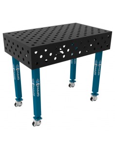 Stół Spawalniczy ECO 8mm - 1000x600mm Φ28 DIAGONALNA Na kołach