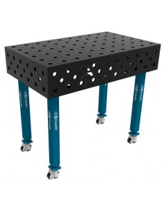 Stół Spawalniczy ECO 8mm - 1000x600mm Φ28 100x100mm Na kołach